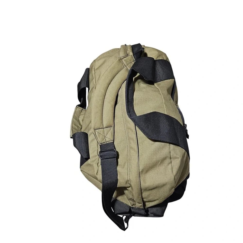 Vintage Cabelas Handled Fishing Hunting Ammunition Duffel Bag Pack Olive‎ Green